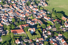 Photographie aérienne de Hahnheim dans le département Rhénanie-Palatinat, Allemagne