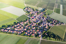 Photographie aérienne de Frettenheim dans le département Rhénanie-Palatinat, Allemagne