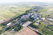 Photographie aérienne de Südzucker AG à Offstein dans le département Rhénanie-Palatinat, Allemagne