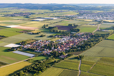 Vue aérienne de Obersülzen dans le département Rhénanie-Palatinat, Allemagne