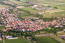 Photographie aérienne de Dirmstein dans le département Rhénanie-Palatinat, Allemagne
