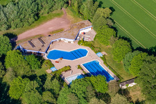Vue aérienne de Kleinsteinfeld à Steinfeld dans le département Rhénanie-Palatinat, Allemagne
