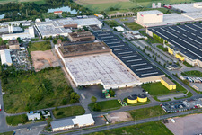Vue aérienne de Zone industrielle InterPark à le quartier Offenbach in Offenbach an der Queich dans le département Rhénanie-Palatinat, Allemagne