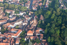Wissembourg dans le département Bas Rhin, France hors des airs