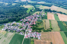 Vue aérienne de Kauffenheim dans le département Bas Rhin, France
