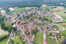 Forstfeld dans le département Bas Rhin, France d'en haut