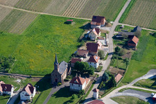 Cleebourg dans le département Bas Rhin, France vu d'un drone