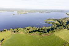 Vue aérienne de Skatelöv dans le département Kronoberg, Suède