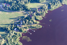 Photographie aérienne de Blädingenäs dans le département Kronoberg, Suède