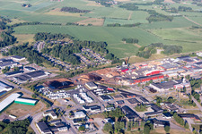 Vue aérienne de Alvesta dans le département Kronobergs län, Suède