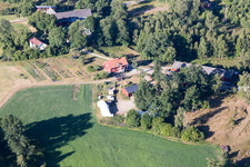 Vue aérienne de Opparyd dans le département Kronoberg, Suède