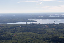 Flogmyran dans le département Kronoberg, Suède hors des airs