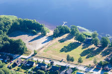 Vue aérienne de Tvetaryd dans le département Kronoberg, Suède