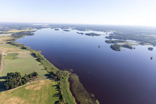Vue aérienne de Torne dans le département Kronoberg, Suède