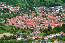Wœrth dans le département Bas Rhin, France d'en haut