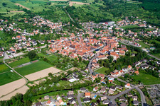 Wœrth dans le département Bas Rhin, France hors des airs