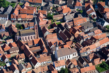 Wœrth dans le département Bas Rhin, France depuis l'avion