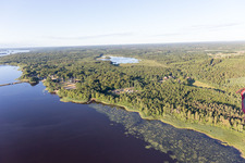 Vue aérienne de Torne dans le département Kronoberg, Suède