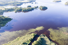 Odensjö dans le département Kronoberg, Suède depuis l'avion