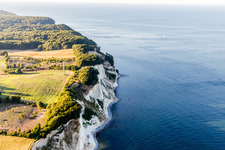 Borre dans le département Sjaelland, Danemark du point de vue du drone