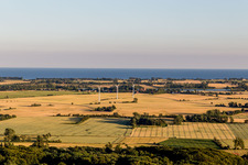 Stege dans le département Sjaelland, Danemark depuis l'avion