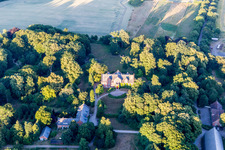 Stege dans le département Sjaelland, Danemark du point de vue du drone