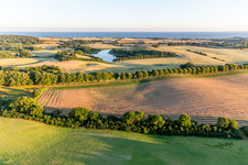 Photographie aérienne de Borre dans le département Sjaelland, Danemark
