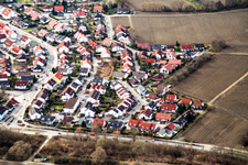Vue aérienne de Trifelsstr à Hagenbach dans le département Rhénanie-Palatinat, Allemagne
