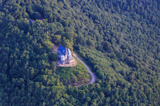 Vue aérienne de Chapelle Sainte-Anne à Burrweiler dans le département Rhénanie-Palatinat, Allemagne