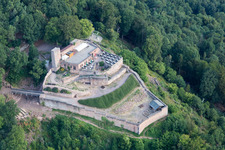 Photographie aérienne de Ruines du château de Rietburg à Rhodt unter Rietburg dans le département Rhénanie-Palatinat, Allemagne