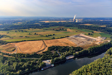 Vue aérienne de Île de Flotzgrün à Speyer dans le département Rhénanie-Palatinat, Allemagne