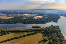 Vue aérienne de Zone commerciale à Speyer dans le département Rhénanie-Palatinat, Allemagne