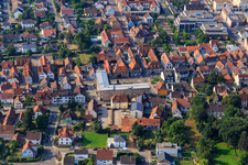 Vue oblique de Je construis juste à Kandel dans le département Rhénanie-Palatinat, Allemagne