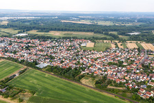 Quartier Berghausen in Römerberg dans le département Rhénanie-Palatinat, Allemagne hors des airs