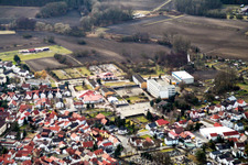 Vue aérienne de Centre scolaire à Hagenbach dans le département Rhénanie-Palatinat, Allemagne