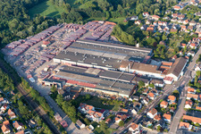 Photographie aérienne de Locaux de l'usine de briques Wienerberger à Seltz dans le département Bas Rhin, France