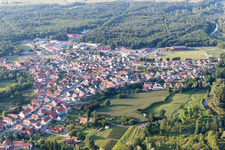 Seltz dans le département Bas Rhin, France hors des airs