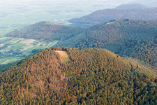 Vue aérienne de N point de départ à Hohenberg à Birkweiler dans le département Rhénanie-Palatinat, Allemagne