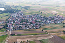 Quartier Mechtersheim in Römerberg dans le département Rhénanie-Palatinat, Allemagne vue d'en haut