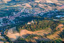Vue oblique de Fränkisch-Crumbach dans le département Hesse, Allemagne