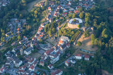 Lindenfels dans le département Hesse, Allemagne hors des airs