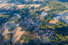 Vue aérienne de Quartier Erlenbach in Fürth dans le département Hesse, Allemagne