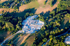 Vue aérienne de Usine HEUS-Betonwerke Lorsch GmbH Erlenbach en Erlenbach à le quartier Erlenbach in Fürth dans le département Hesse, Allemagne