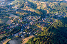 Vue oblique de Quartier Kirschhausen in Heppenheim dans le département Hesse, Allemagne