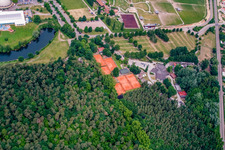Club de tennis Rülzheim à Rülzheim dans le département Rhénanie-Palatinat, Allemagne d'en haut