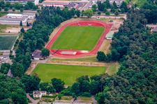 Photographie aérienne de Stade de football du SV Rülzheim 1920 eV à Rülzheim dans le département Rhénanie-Palatinat, Allemagne