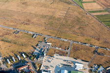 Vue aérienne de Caserne Coleman à le quartier Sandhofen in Mannheim dans le département Bade-Wurtemberg, Allemagne