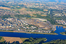 Photographie aérienne de Quartier BASF in Ludwigshafen am Rhein dans le département Rhénanie-Palatinat, Allemagne