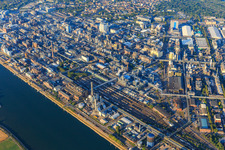Enregistrement par drone de Quartier BASF in Ludwigshafen am Rhein dans le département Rhénanie-Palatinat, Allemagne