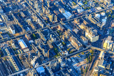 Quartier BASF in Ludwigshafen am Rhein dans le département Rhénanie-Palatinat, Allemagne hors des airs